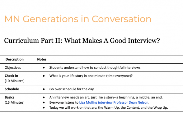 MN Generations in Conversation Curriculum Preview