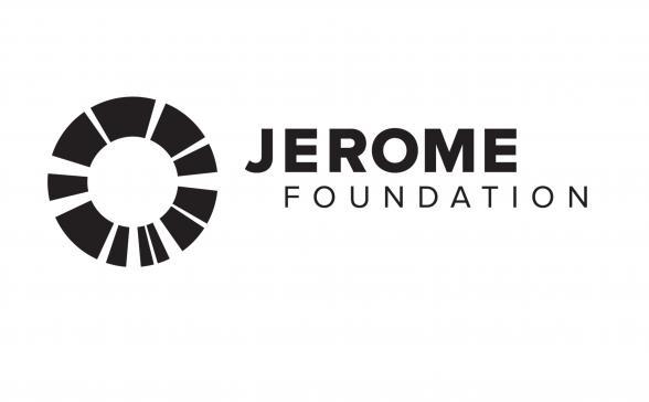 Black broken circle with Jerome Foundation in capital Black letters