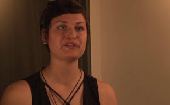 still shot of the video. A one shot of a woman