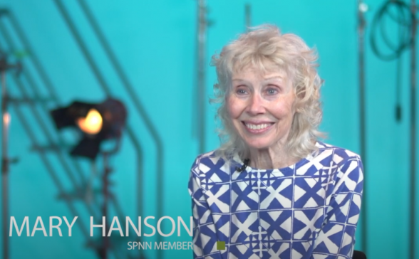 A still shot from the video of Mary Hanson