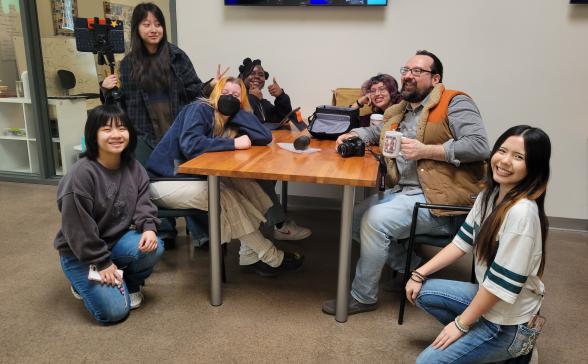 photo of youth and their teacher